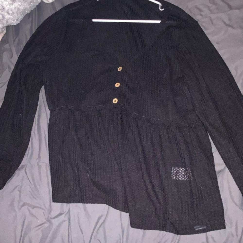 Long sleeve thermal black SHEIN shirt 4x